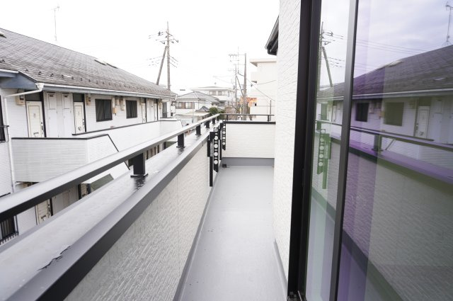 草加市遊馬町 新築分譲住宅 全2棟 1号棟のバルコニー