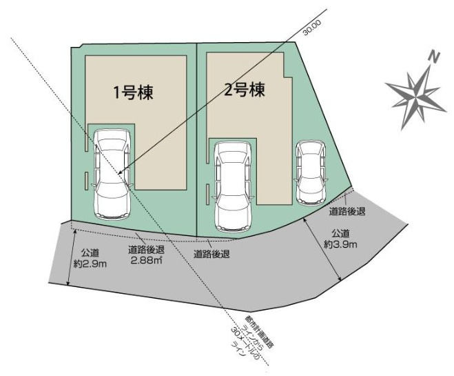 明石市松江の区画図