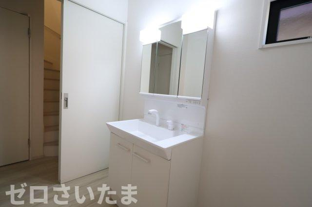 《仲介手数料無料》上尾市小泉７丁目21-6(全1戸)新築一戸建てケイアイ クラフト ピットの独立洗面台