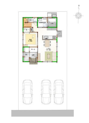 高松市西町　浜街道アクセス良好　新築戸建の区画図