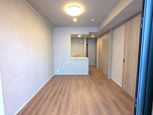 Dimus根岸の設備|カウンターキッチン、インターネット無料、リビング各洋室にエアコンと照明付、リビングと5帖洋室はバルコニーに面した開放感あるお部屋です