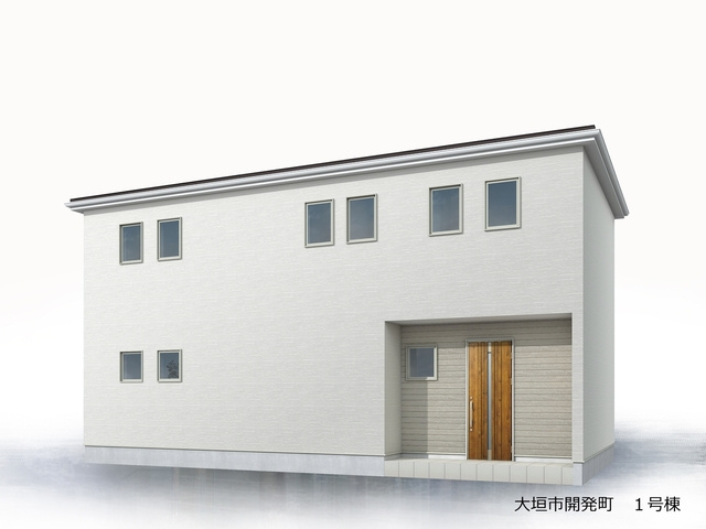 リーブルガーデン　大垣市開発町１丁目　全４区画分譲の外観：施工例|■１号棟
■YAMADA電機の　ヤマダ不動産　株式会社リライフ　大垣店■
省エネ・耐震性◎の一建設の家。　
日本の風土に調和する木造軸組工法。フラット３５はＳＡを取得！１０年間の金利優遇あり！　