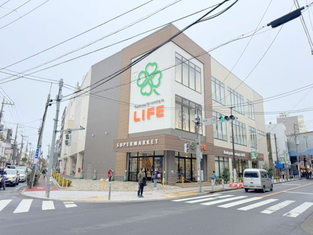 ビューネ梅島駅前の周辺|徒歩約2分の「スーパー　ライフ梅島駅前店」