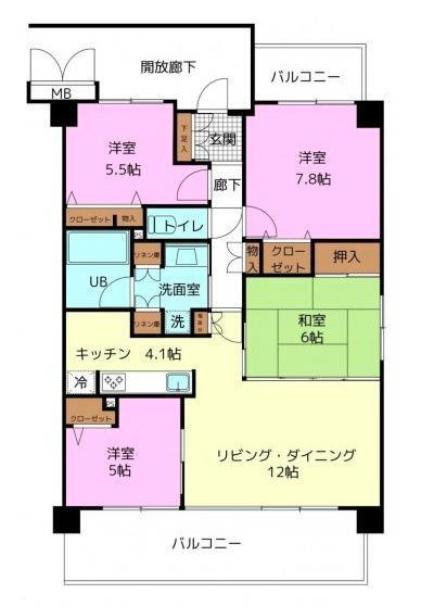 ノール・ソレイユ紺屋町の間取り