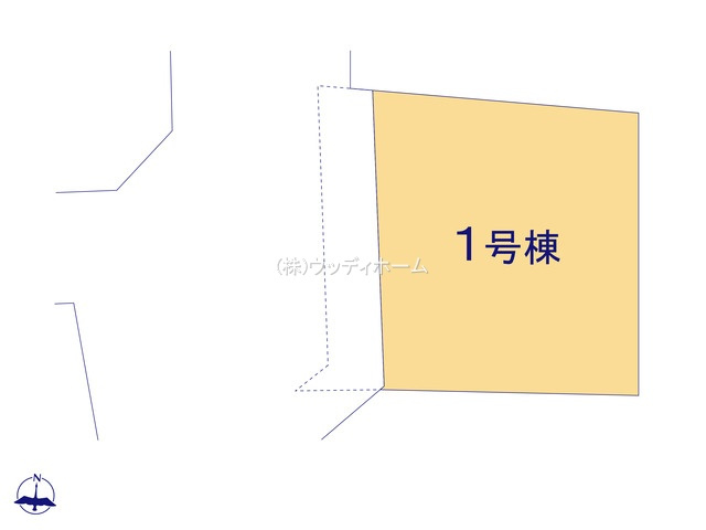越谷市登戸町2期　新築一戸建ての区画図