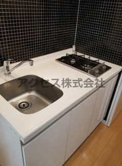 【キッチン】 | ※同建物別室、参考写真
2口コンロ付きキッチンです(^^♪