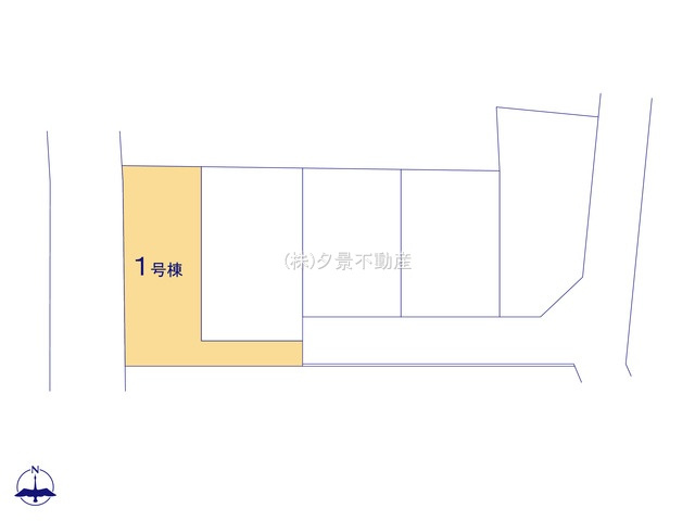 《仲介手数料無料》上尾市大字大谷本郷871-2新築一戸建てグラファーレの区画図