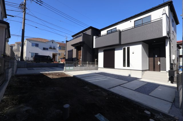 《仲介手数料無料》上尾市大字大谷本郷871-2新築一戸建てグラファーレの外観|撮影日 2025年11月28日 10:50 晴れ