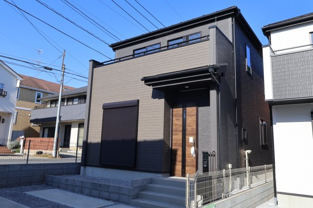 《仲介手数料無料》上尾市大字大谷本郷871-2新築一戸建てグラファーレの外観|撮影日 2025年11月28日 10:50 晴れ
