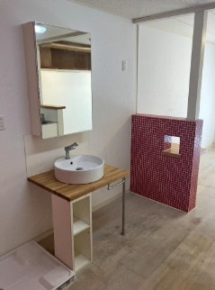 【独立洗面台】 | さくらフラッツ | 嬉しい独立洗面台付き。