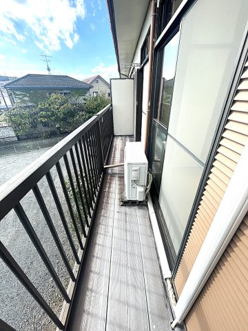 鹿島ハイツのバルコニー