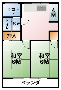 鹿島ハイツの間取り