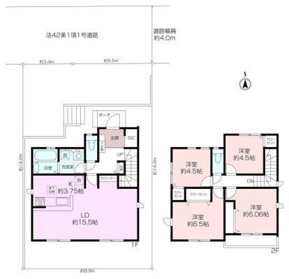 岩戸4丁目新築戸建 1号棟の画像