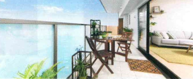 アーデントクレイル山口大殿のバルコニー|イメージです