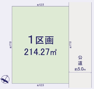【土地図】 | 狭山市北入曽　建築条件なし売地　西武新宿線『入曽駅』徒歩27分