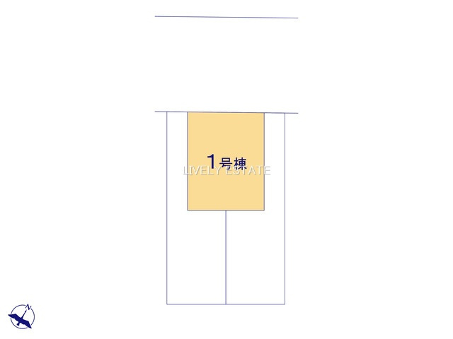 越谷市東越谷6丁目 新築分譲住宅 全3棟 1号棟の区画図