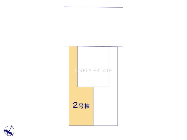 越谷市東越谷6丁目 新築分譲住宅 全3棟 2号棟の区画図