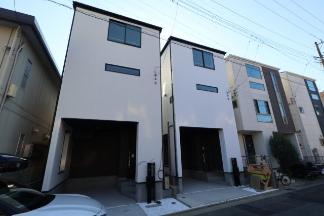 《仲介手数料無料》南区根岸２丁目21-13新築一戸建てグラファーレの外観|撮影日 2025年11月20日 12:40 晴れ