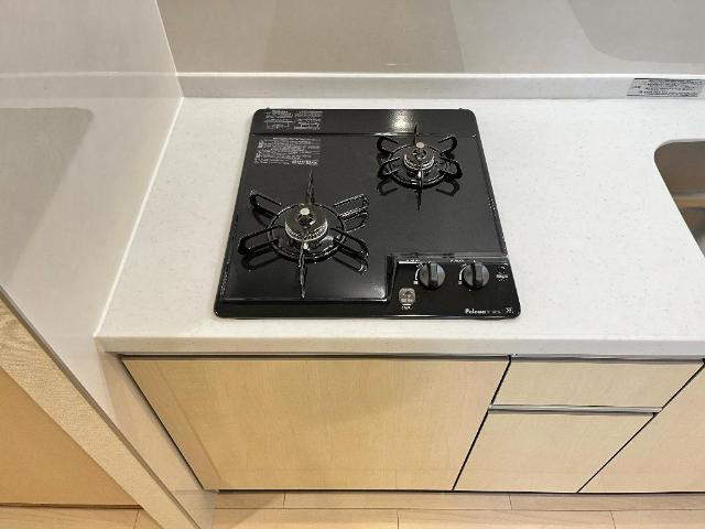 ベル　フルール（坂戸市関間4丁目アパート新築工事）のキッチン|２口ガスコンロ（イメージ）