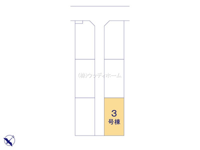 【区画図】 | 越谷市瓦曽根5期　新築一戸建て　3号棟