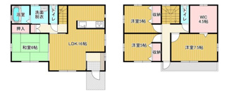 【間取り】 | 宇都宮市鐺山町　戸建 | ４LDK+WIC
