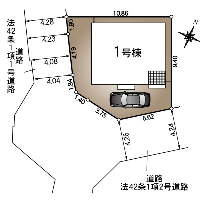 神戸市西区玉津町西河原の区画図