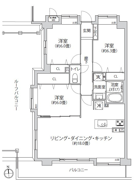 バームステージ綾瀬壱番館の間取り|エリアに精通したスタッフがあなたにぴったりのお家を紹介！お客さま目線で対応させていただきます。安心してご相談下さい