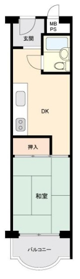 【間取り】 | サン三国マンション | 南向き・オーナーチェンジ物件