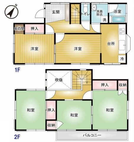 【間取り】 | 鴻巣市生出塚1丁目　中古戸建