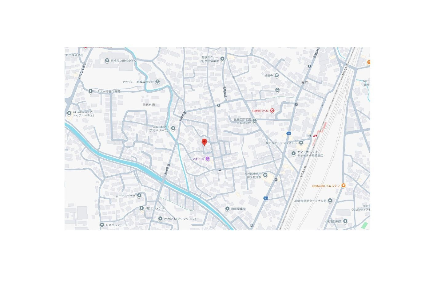 鳥栖市田代外町　新築戸建の地図