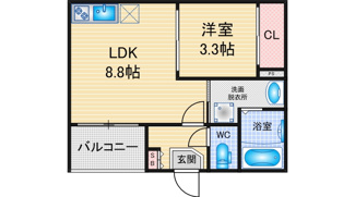【間取り】 | Stella Fortis 名楽 | 略図の為、現状優先