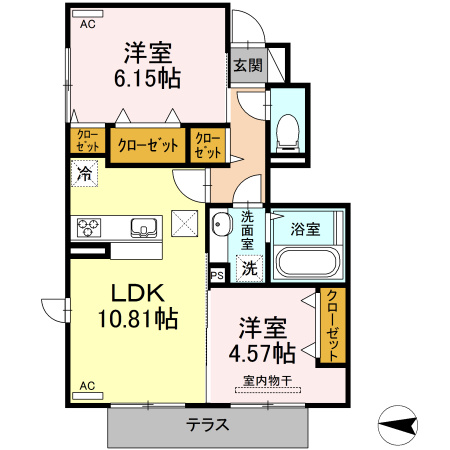 エスポワール大津の間取り