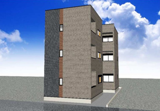 【外観】 | 仮称）ハーモニーテラス名楽町二丁目B | 外観パース