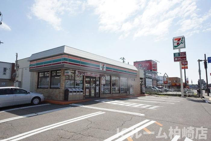 柏崎市常盤台のアパートの周辺