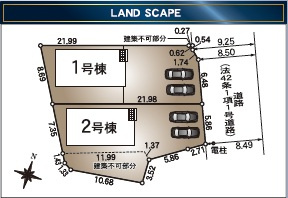 【区画図】 | Cradlegarden大府市神田町全２棟【仲介手数料無料　神田小　大府中】 | 今週土日祝日　内覧会開催しております♪