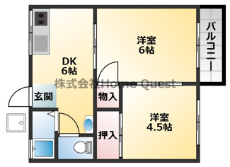 【間取り】 | 常盤ハイツ