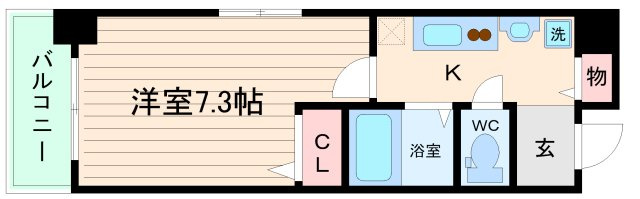 大阪市城東区野江２丁目の賃貸マンションの間取り