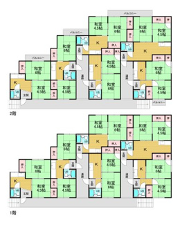 【間取り】 | 奈良市富雄北1丁目・磯城郡三宅町石見アパート