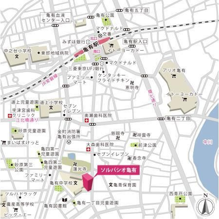 ソルパシオ亀有の地図