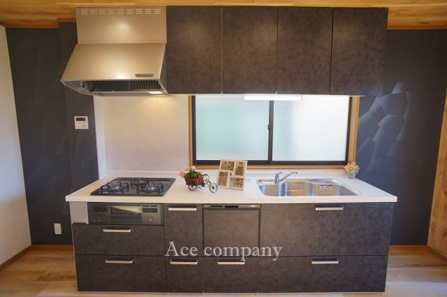 【キッチン】 | 東大阪市高井田西1丁目 | 食洗機付きのシステムキッチン新調です☆3口ガスコンロ☆