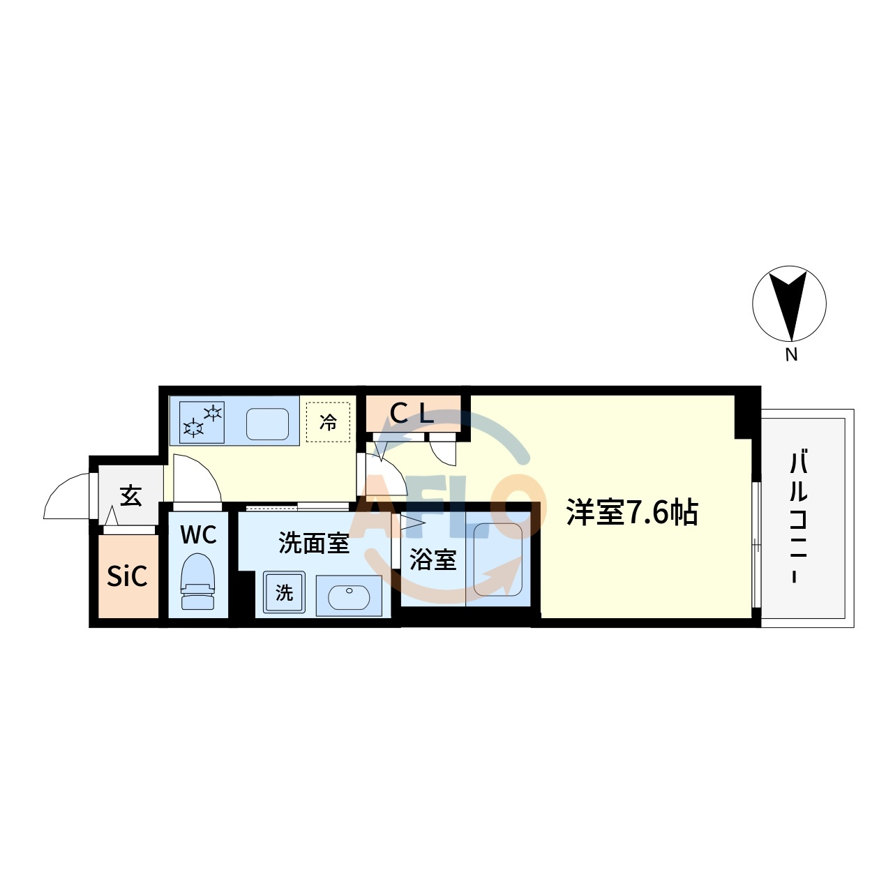 IBCResidenceWestの間取り|IBCResidenceWest(アイビーシーレジデンスウエスト)　間取り