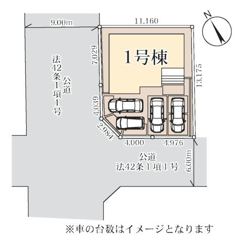 【新築住宅】深谷東方町 全1棟の区画図