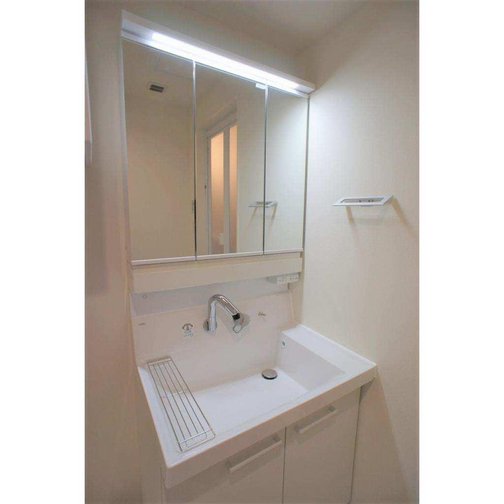 Habitat　Kamadaの洗面所|スペースが確保できる洗面所です