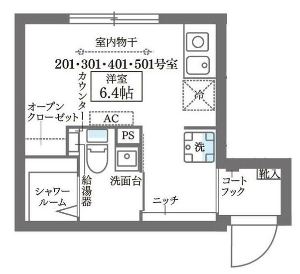 COCOCUBE西荻窪の間取り