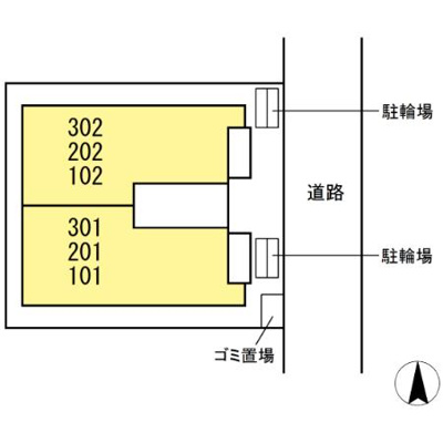 【区画図】 | ボアブロンシュ深見(ボアブロンシュフカミ)