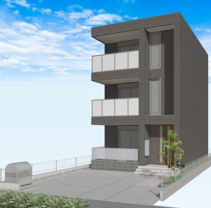 仮称)境2丁目ヘーベルメゾンの外観パース