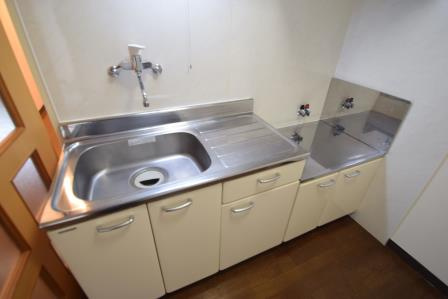 アフィニス原木のキッチン|2口コンロ設置可