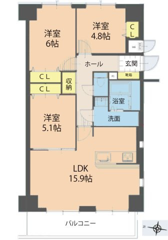 サーパス沼田の間取り
