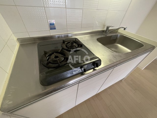 南堀江アパートメントシエロのキッチン|南堀江アパートメントシエロ　二口コンロキッチン