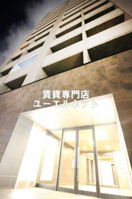 【外観】 | レジディア江坂 | シンプルで洗練されたデザインが毎日の暮らしに心地よさをプラス